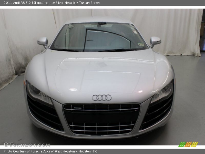 Ice Silver Metallic / Tuscan Brown 2011 Audi R8 5.2 FSI quattro