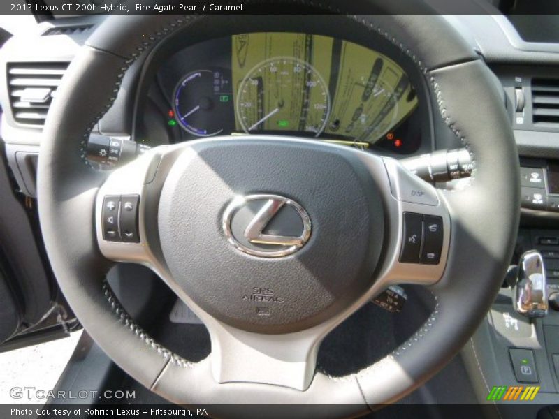 Fire Agate Pearl / Caramel 2013 Lexus CT 200h Hybrid