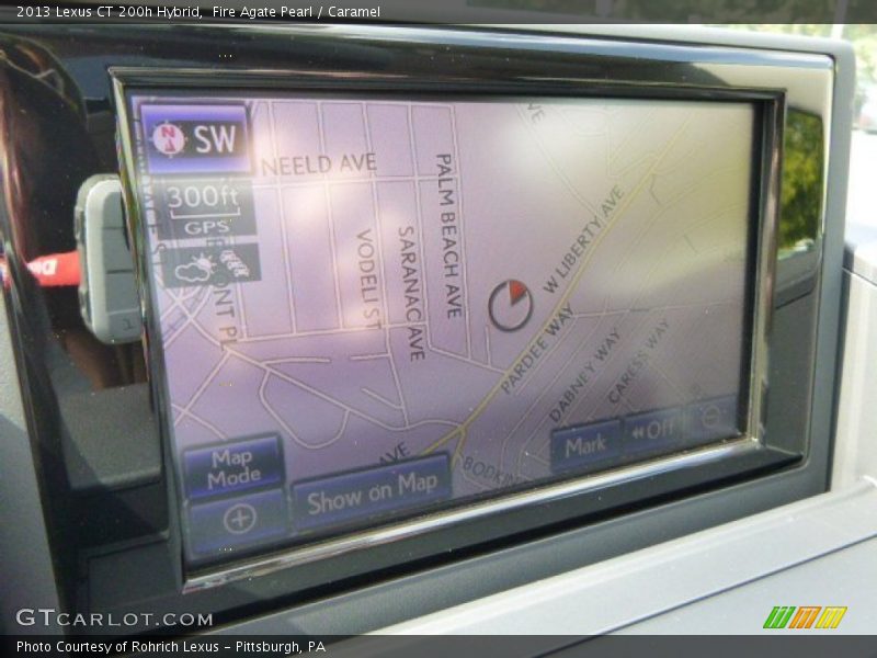 Fire Agate Pearl / Caramel 2013 Lexus CT 200h Hybrid