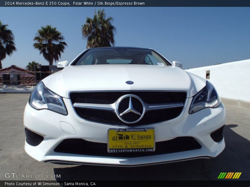 Polar White / Silk Beige/Espresso Brown 2014 Mercedes-Benz E 350 Coupe