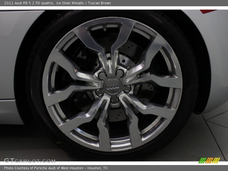 Ice Silver Metallic / Tuscan Brown 2011 Audi R8 5.2 FSI quattro