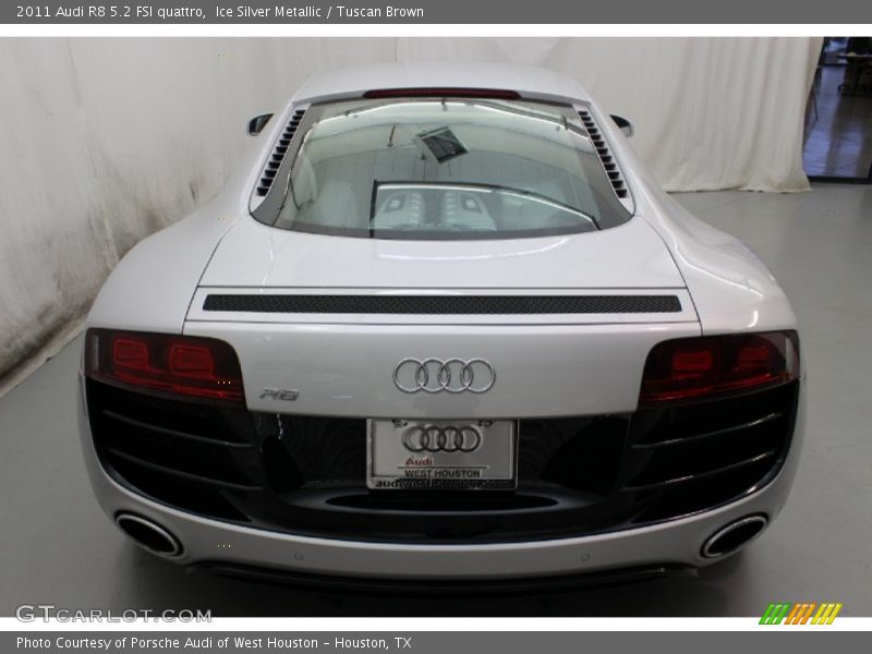Ice Silver Metallic / Tuscan Brown 2011 Audi R8 5.2 FSI quattro
