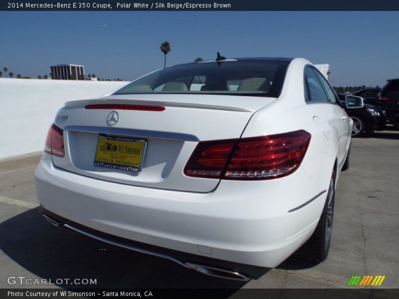 Polar White / Silk Beige/Espresso Brown 2014 Mercedes-Benz E 350 Coupe