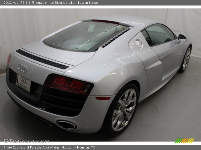 Ice Silver Metallic / Tuscan Brown 2011 Audi R8 5.2 FSI quattro