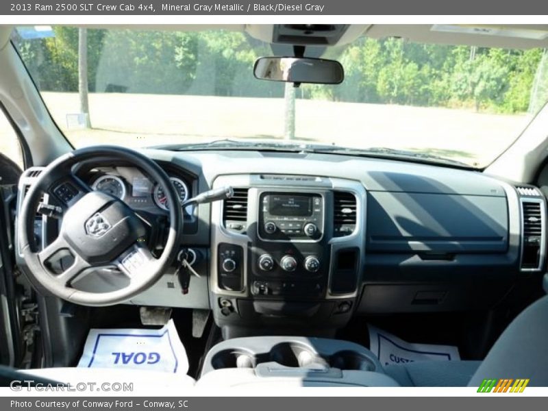 Mineral Gray Metallic / Black/Diesel Gray 2013 Ram 2500 SLT Crew Cab 4x4
