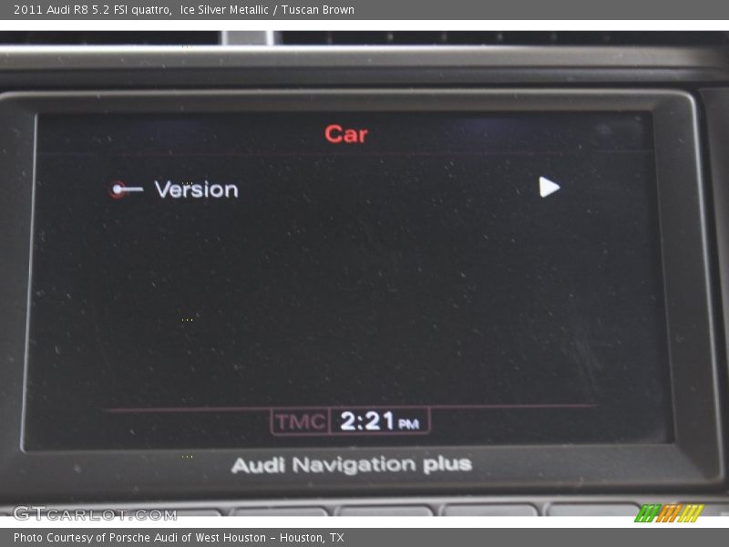 Ice Silver Metallic / Tuscan Brown 2011 Audi R8 5.2 FSI quattro