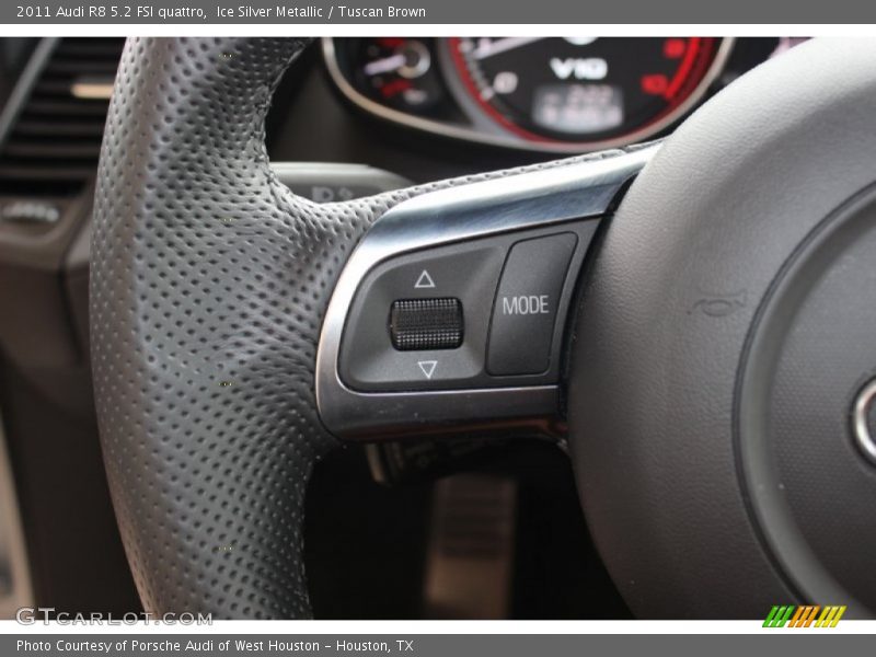 Ice Silver Metallic / Tuscan Brown 2011 Audi R8 5.2 FSI quattro