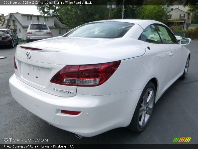 Starfire White Pearl / Black 2013 Lexus IS 250 C Convertible