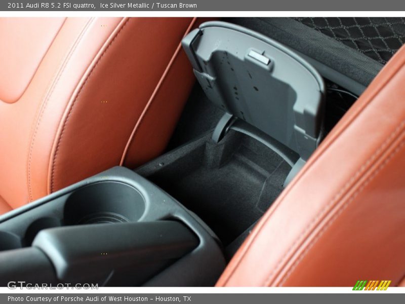 Ice Silver Metallic / Tuscan Brown 2011 Audi R8 5.2 FSI quattro