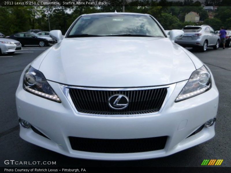 Starfire White Pearl / Black 2013 Lexus IS 250 C Convertible