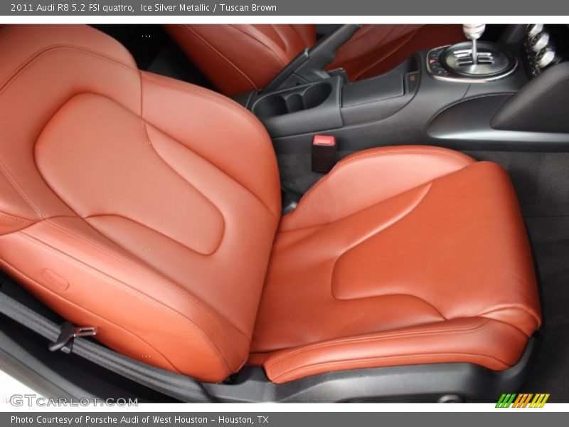 Ice Silver Metallic / Tuscan Brown 2011 Audi R8 5.2 FSI quattro