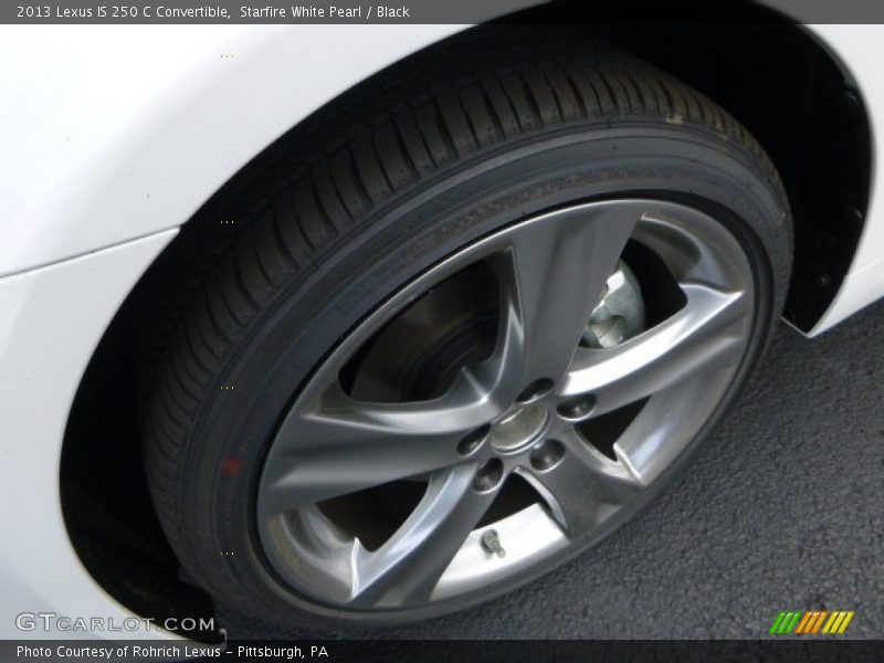Starfire White Pearl / Black 2013 Lexus IS 250 C Convertible