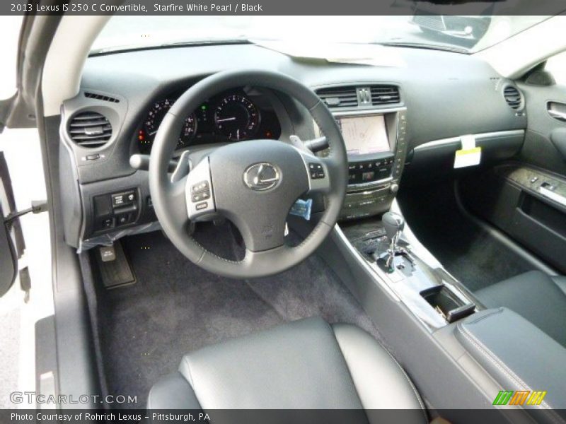 Black Interior - 2013 IS 250 C Convertible 