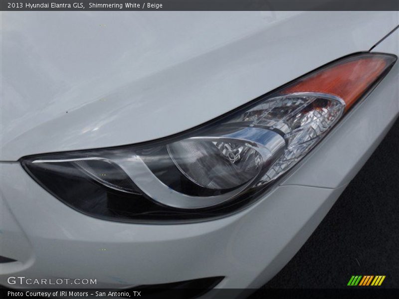 Shimmering White / Beige 2013 Hyundai Elantra GLS