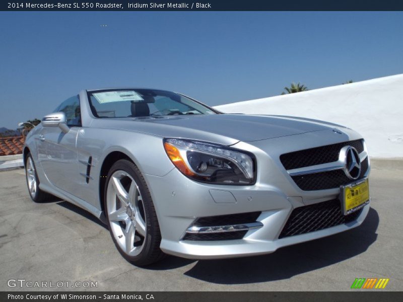 Iridium Silver Metallic / Black 2014 Mercedes-Benz SL 550 Roadster