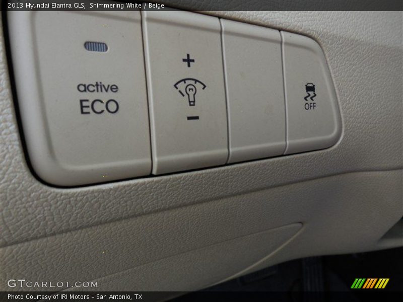 Shimmering White / Beige 2013 Hyundai Elantra GLS
