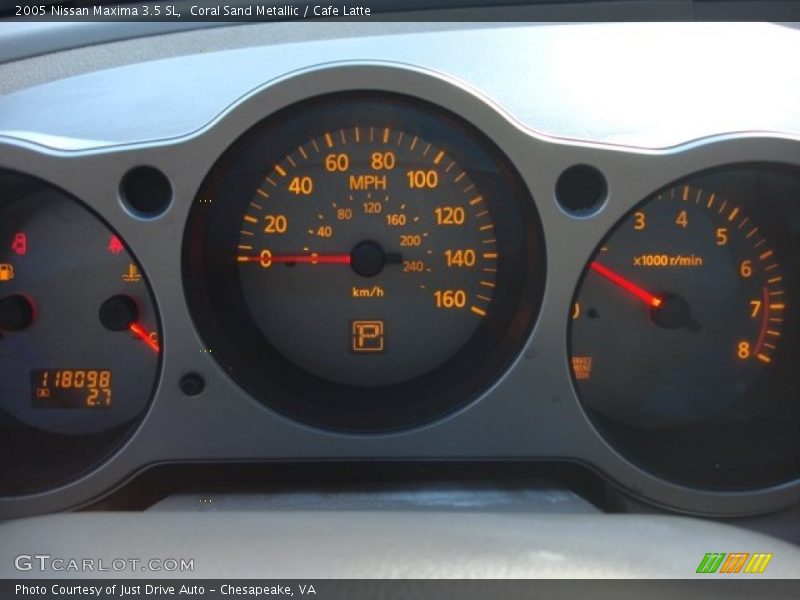 Coral Sand Metallic / Cafe Latte 2005 Nissan Maxima 3.5 SL
