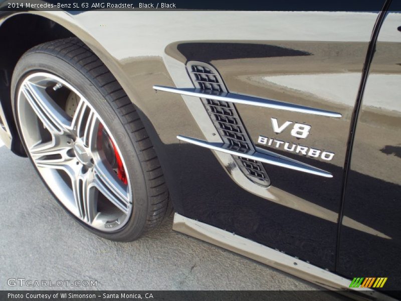 Black / Black 2014 Mercedes-Benz SL 63 AMG Roadster