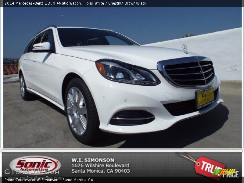 Polar White / Chestnut Brown/Black 2014 Mercedes-Benz E 350 4Matic Wagon