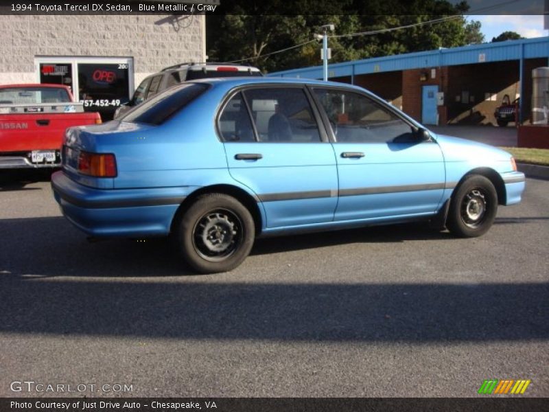 Blue Metallic / Gray 1994 Toyota Tercel DX Sedan