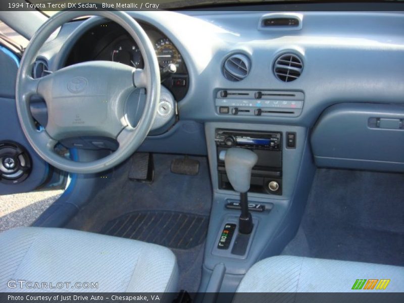 Blue Metallic / Gray 1994 Toyota Tercel DX Sedan