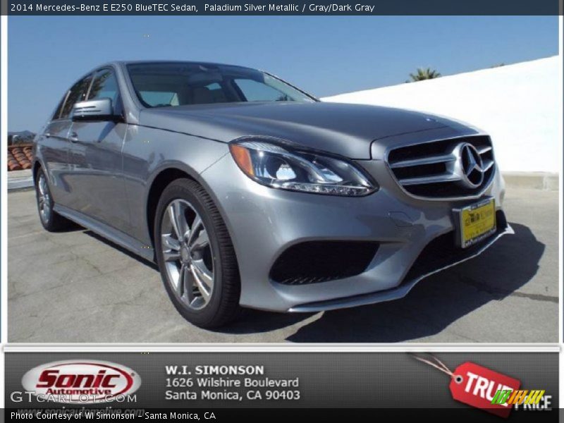 Paladium Silver Metallic / Gray/Dark Gray 2014 Mercedes-Benz E E250 BlueTEC Sedan