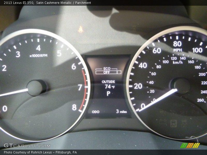 Satin Cashmere Metallic / Parchment 2013 Lexus ES 350
