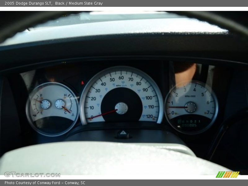 Black / Medium Slate Gray 2005 Dodge Durango SLT