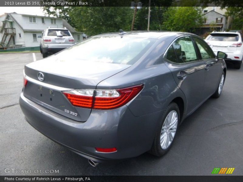 Nebula Gray Pearl / Black 2013 Lexus ES 350