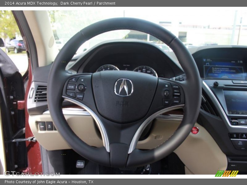 Dark Cherry Pearl / Parchment 2014 Acura MDX Technology
