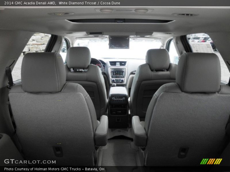 White Diamond Tricoat / Cocoa Dune 2014 GMC Acadia Denali AWD