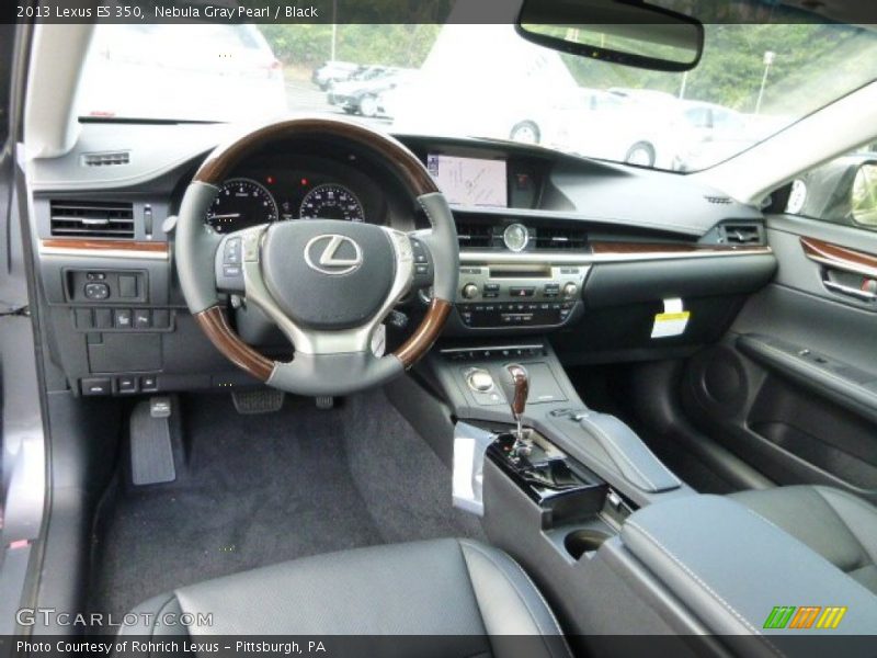 Nebula Gray Pearl / Black 2013 Lexus ES 350