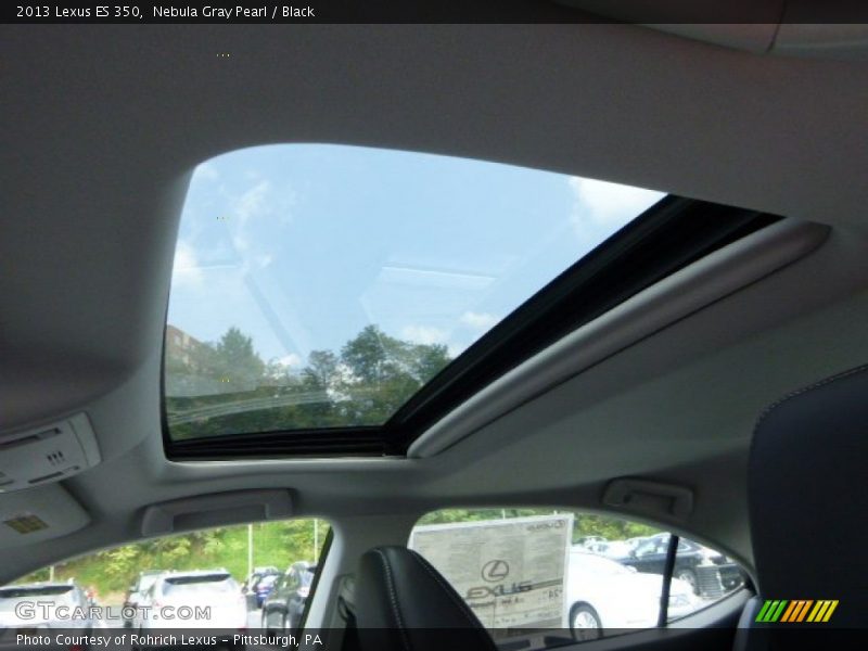 Nebula Gray Pearl / Black 2013 Lexus ES 350