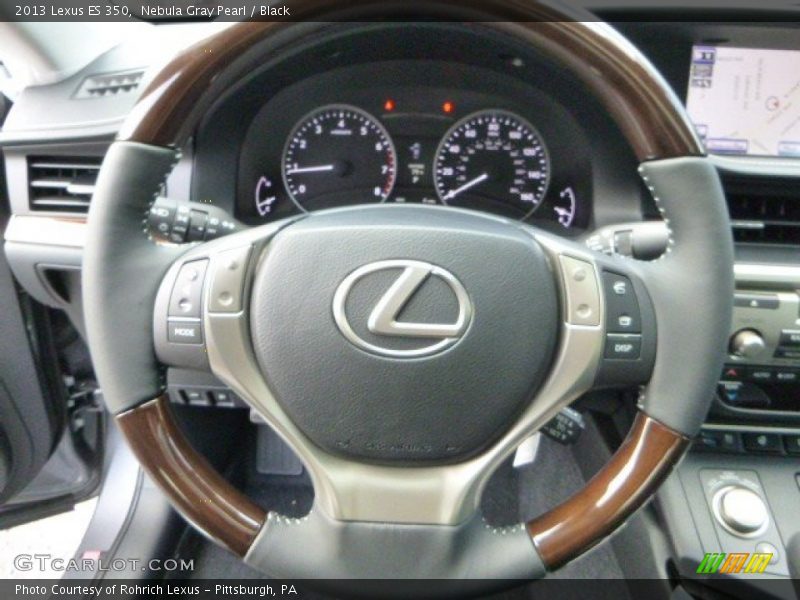 Nebula Gray Pearl / Black 2013 Lexus ES 350