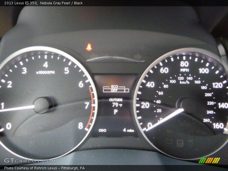 Nebula Gray Pearl / Black 2013 Lexus ES 350