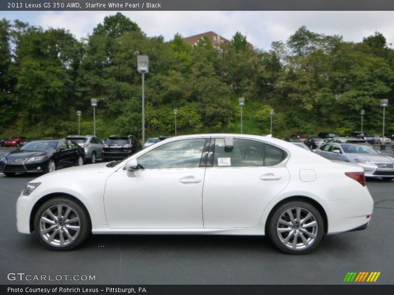 Starfire White Pearl / Black 2013 Lexus GS 350 AWD