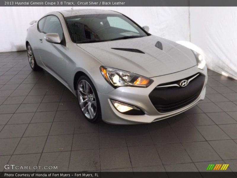 Circuit Silver / Black Leather 2013 Hyundai Genesis Coupe 3.8 Track