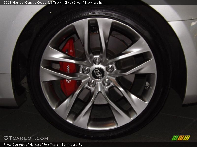 Circuit Silver / Black Leather 2013 Hyundai Genesis Coupe 3.8 Track