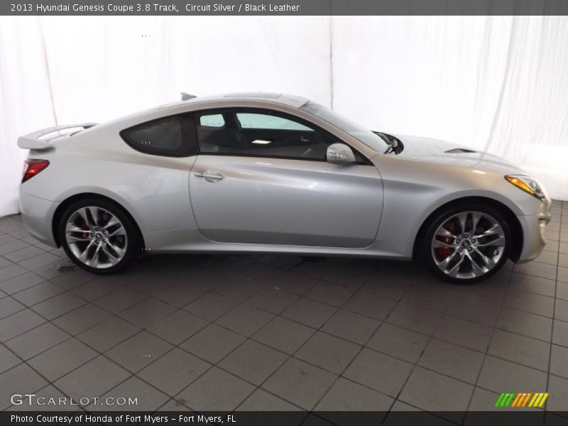 Circuit Silver / Black Leather 2013 Hyundai Genesis Coupe 3.8 Track