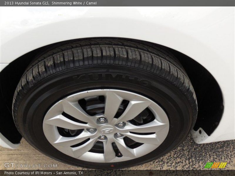 Shimmering White / Camel 2013 Hyundai Sonata GLS