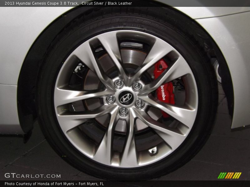 Circuit Silver / Black Leather 2013 Hyundai Genesis Coupe 3.8 Track