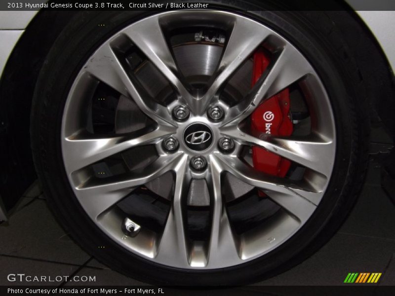 Circuit Silver / Black Leather 2013 Hyundai Genesis Coupe 3.8 Track