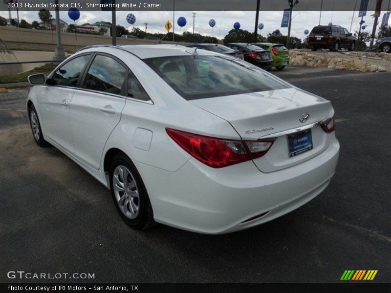 Shimmering White / Camel 2013 Hyundai Sonata GLS