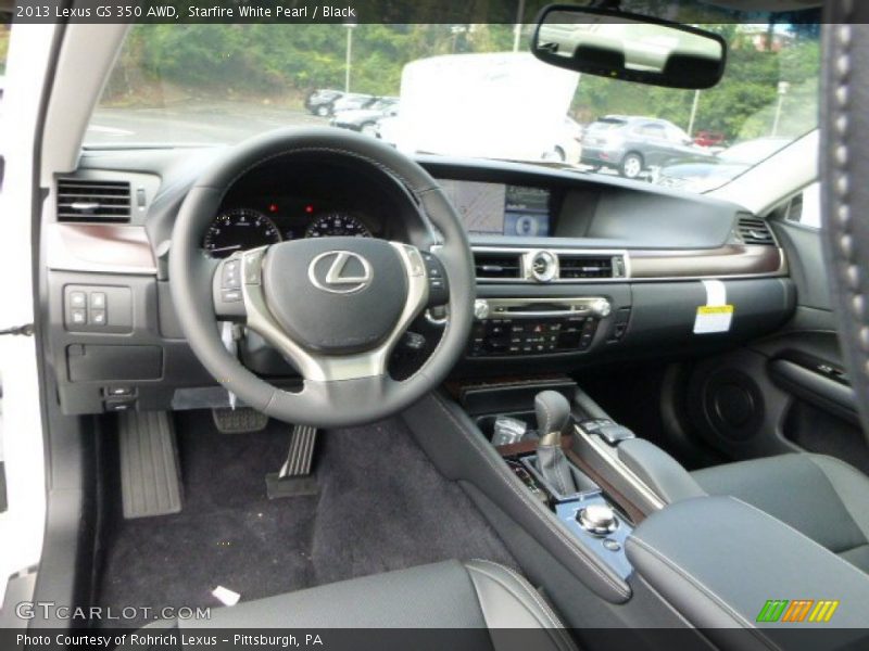Starfire White Pearl / Black 2013 Lexus GS 350 AWD