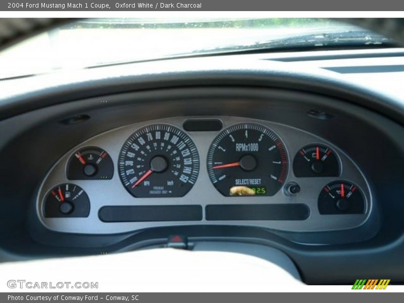 Oxford White / Dark Charcoal 2004 Ford Mustang Mach 1 Coupe
