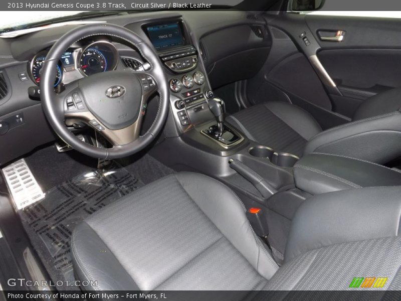 Circuit Silver / Black Leather 2013 Hyundai Genesis Coupe 3.8 Track