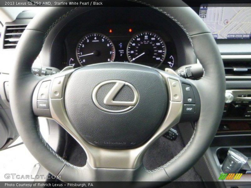 Starfire White Pearl / Black 2013 Lexus GS 350 AWD