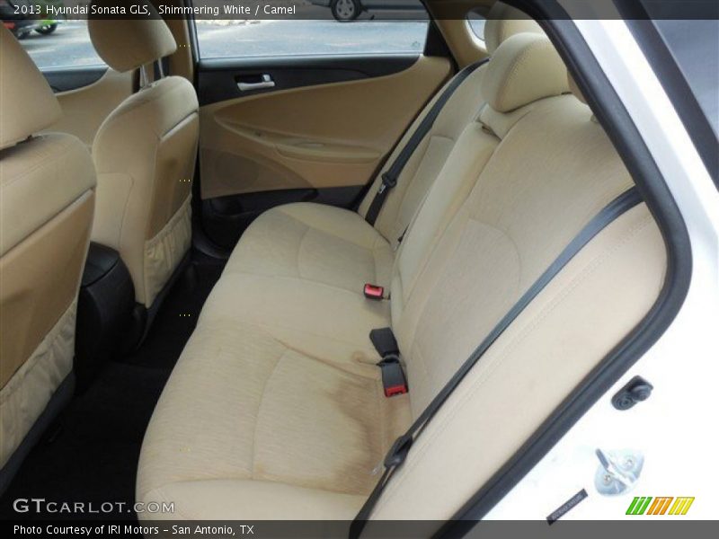 Shimmering White / Camel 2013 Hyundai Sonata GLS