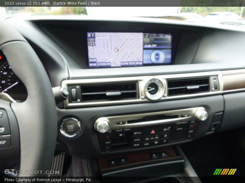 Starfire White Pearl / Black 2013 Lexus GS 350 AWD