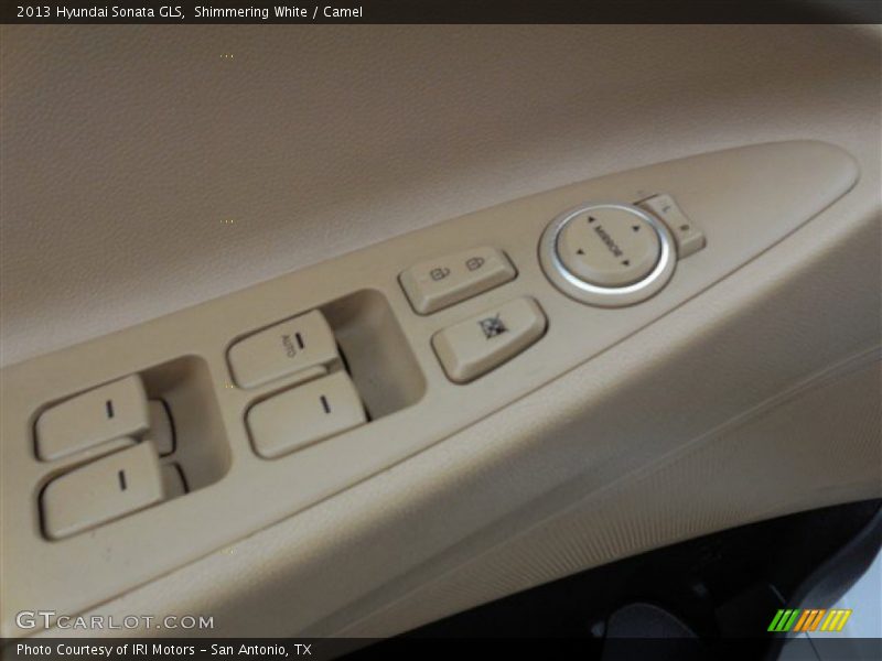 Shimmering White / Camel 2013 Hyundai Sonata GLS